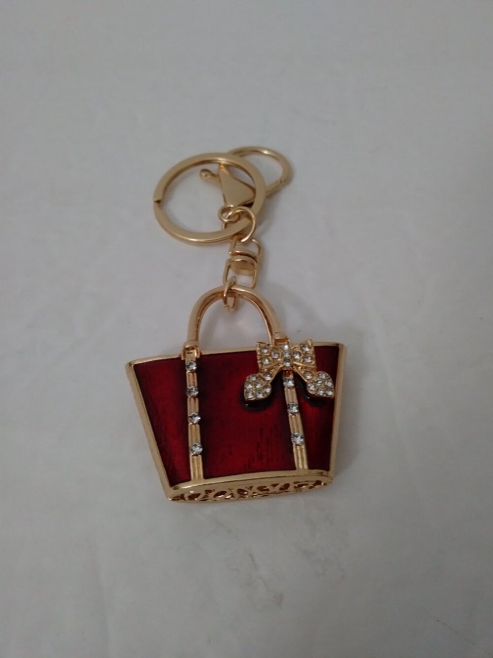 Red Bag Key-Chain Bag Charm